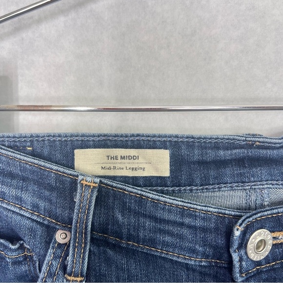 Adriano Goldschmied AG jeans the middi mid rise legging jeans size 30 - Picture 7 of 10